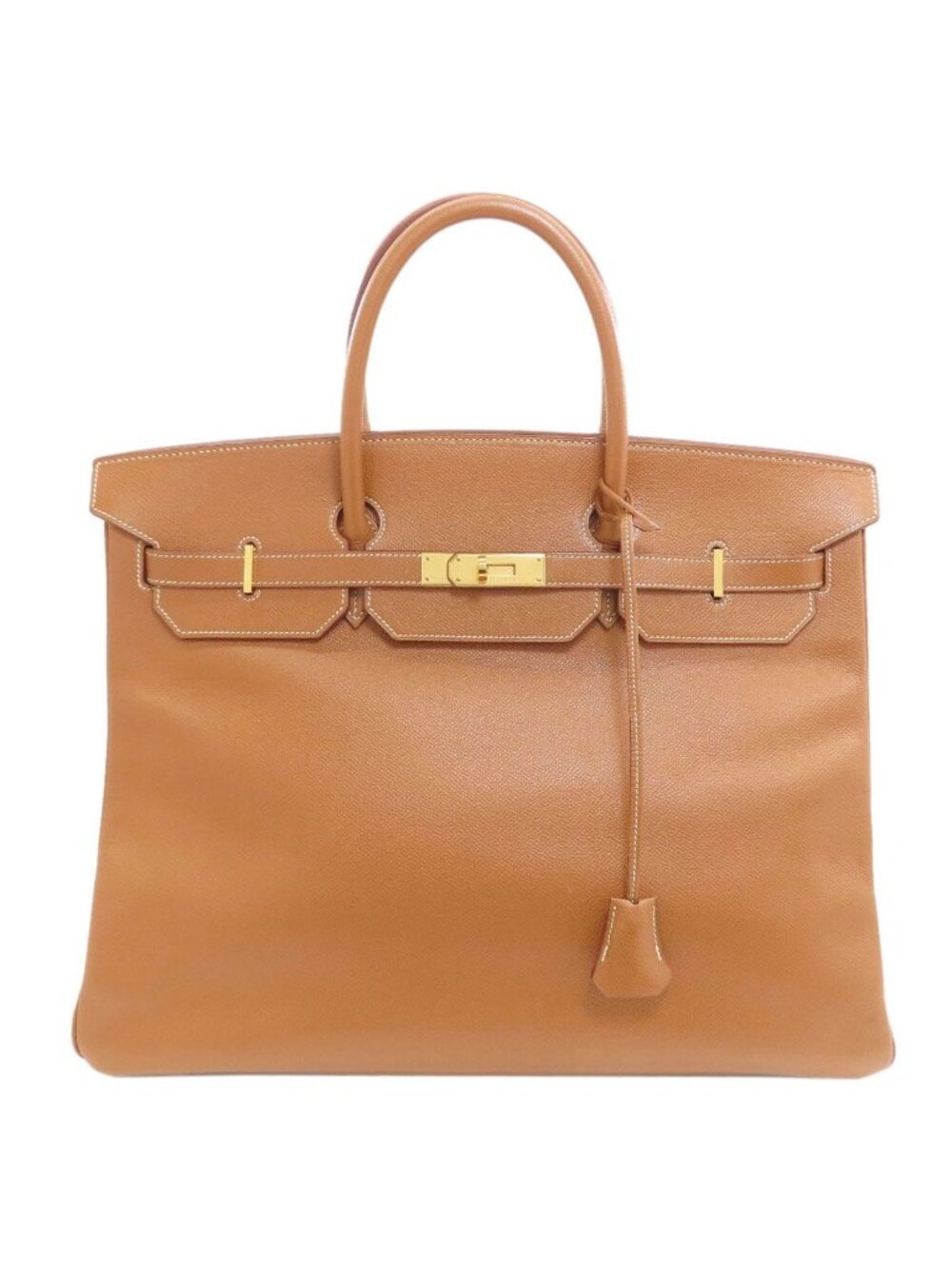 Hermes Birkin 40 Gold Handbag Courchevel